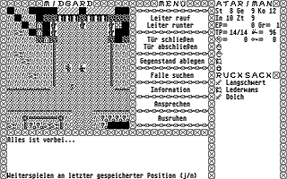 Geheimnis von Midgard (Das) atari screenshot
